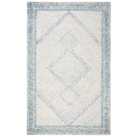 Safavieh 2 ft.-3 in. x 8 ft. Abstract Bohemian Runner RugIvory & Blue ABT345M-28